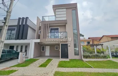 Casa em condomínio fechado com 3 quartos à venda na rua vereador ângelo burbello, umbará, curitiba, 162 m2 por r$ 949.000