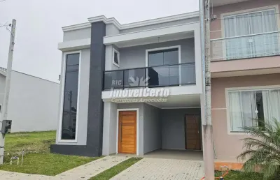 Casa em condomínio fechado com 3 quartos à venda na rua ângelo tozim, campo de santana, curitiba, 142 m2 por r$ 730.000