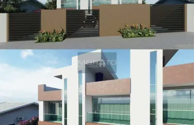 Casas geminadas triplex 03 quartos, suíte, 04 vagas, no bairro santa mônica