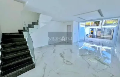 Casa geminada 3 quartos, 1 suíte, 4 vagas bairro santa mônica