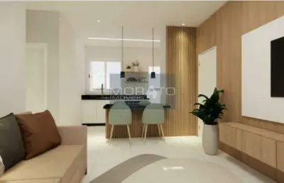 Apartamento na planta com 2 quartos sendo 1 suíte 1 vaga com elevador no bairro santa branca.