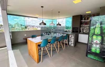Cobertura 3 quartos com 2 vagas e elevador no bairro santa branca