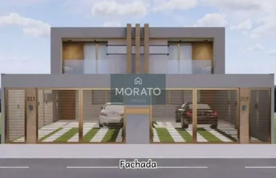 Casa geminada 3 quartos, 3 suítes, closet, 4 vagas de garagem no bairro cabral
