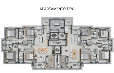 Apartamento com 4 quartos à venda na rua bruno silva, 51, pioneiros, balneário camboriú por r$ 3.490.000