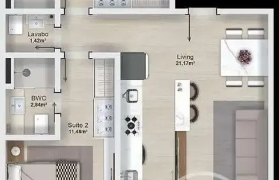 Apartamento com 2 quartos à venda na antônio athanázio corrêa, 245, barra, balneário camboriú por r$ 650.000