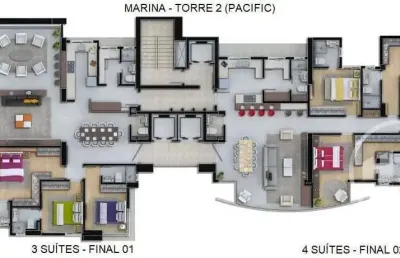 Apartamento com 4 quartos à venda na rua 3700, 425, centro, balneário camboriú por r$ 10.500.000