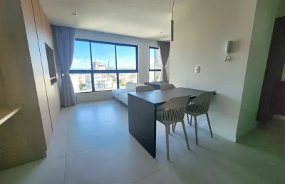 Venda de apartamento loft, mobiliado, 40 m², 01 vaga de garagem, residencial 4sete, no centro de itajaí-sc