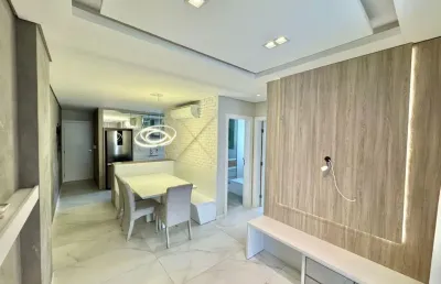 Venda de apartamento mobiliado e decorado, 63 m², 02 quartos sendo 01 suíte, 02 vagas, bairro fazendinha, itajaí