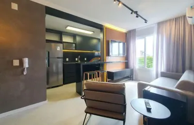 Apartamento mobiliado com 2 dormitórios, sendo 1 suíte e com 2 vagas de garagem à venda  - centro - novo hamburgo/rs
