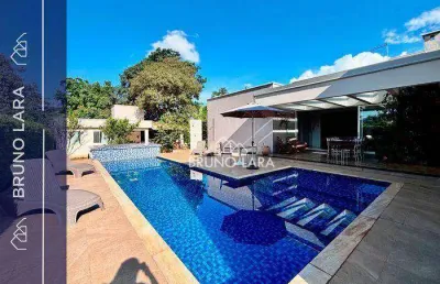 Casa com 3 dormitórios à venda, 400 m² por r$ 2.500.000,00 - condomínio fazenda solar - igarapé/mg