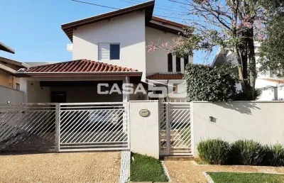 Casa em condomínio fechado com 4 quartos à venda na rua san conrado, 01, loteamento caminhos de san conrado (sousas), campinas, 320 m2 por r$ 1.890.000