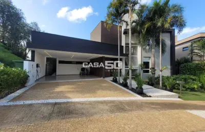 Casa em condomínio fechado com 4 quartos à venda na rua doutor bernardo beiguelman, 100, loteamento parque dos alecrins, campinas, 270 m2 por r$ 2.500.000