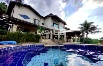 Casa em condomínio fechado com 4 quartos à venda na alameda carlos de carvalho vieira braga, 114, chácaras alpina, valinhos, 700 m2 por r$ 2.675.000