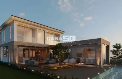 Casa em condomínio fechado com 5 quartos à venda na rua lucchese, 1, jardim america, paulínia, 418 m2 por r$ 5.390.000