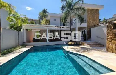 Casa em condomínio fechado com 4 quartos à venda na avenida araçá, 100, loteamento alphaville campinas, campinas, 344 m2 por r$ 4.000.000