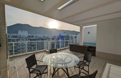 Frames - cobertura 3 quartos, suíte com com hidro, 154 m² à venda - recreio dos bandeirantes - rio