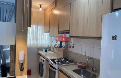 Apartamento com 2 dormitórios à venda, 50 m² por r$ 290.000,00 - parque dos pinheiros - nova odessa/sp