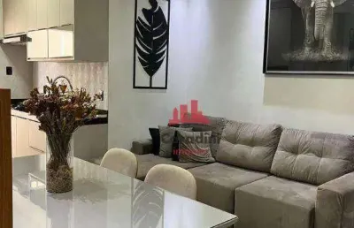 Apartamento com 2 dormitórios à venda, 70 m² por r$ 300.000 - parque residencial jaguari - americana/sp