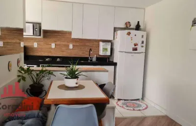 Apartamento com 2 dormitórios à venda, 52 m² por r$ 265.000,00 - jardim marajoara - nova odessa/sp