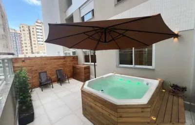 Garden mobiliado com jacuzzi | 2 dorm (1 suíte) | 2 vagas + hobby box | campinas – são josé/sc