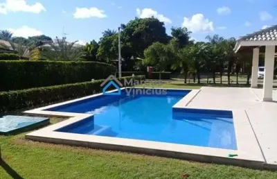 Casa em condomínio para venda em camaçari, busca vida (abrantes), 4 dormitórios, 4 suítes, 3 banheiros, 3 vagas