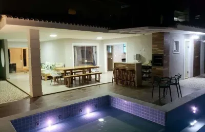 Casa em condomínio para locação em camaçari, alphaville litoral norte 1, 4 dormitórios, 4 suítes, 7 banheiros, 2 vagas