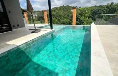 Casa em condomínio para locação em camaçari, abrantes, 4 dormitórios, 4 suítes, 3 banheiros, 4 vagas