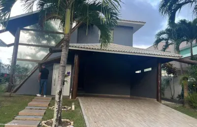 Casa em condomínio para locação em camaçari, alphaville (abrantes), 4 dormitórios, 4 suítes, 6 banheiros, 2 vagas