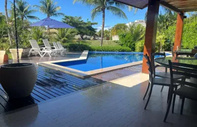 Casa em condomínio para venda em camaçari, busca vida (abrantes), 5 dormitórios, 4 suítes, 6 banheiros, 3 vagas