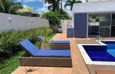 Casa em condomínio para locação em camaçari, alphaville litoral norte 1, 4 dormitórios, 3 suítes, 4 banheiros, 2 vagas