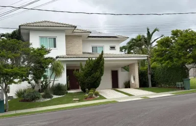 Casa em condomínio para venda em camaçari, abrantes, 5 dormitórios, 4 suítes, 6 banheiros, 4 vagas