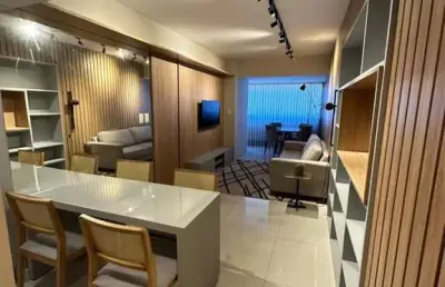 Apartamento mobiliado para venda em salvador, caminho das árvores, 2 dormitórios, 2 suítes, 3 banheiros, 2 vagas