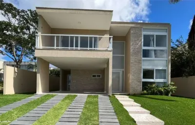 Casa em condomínio para venda em camaçari, alphaville (abrantes), 4 dormitórios, 4 suítes, 5 banheiros, 4 vagas