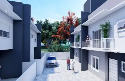 Sobrado com vista lateral para o mar -  residencial mar de nereidas