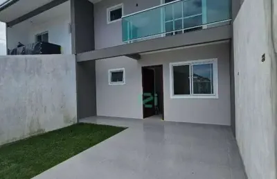Casa com 3 quartos à venda na avenida prefeito miguel jamur, 650, mirim, guaratuba, 155 m2 por r$ 600.000