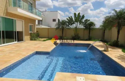 Casa em condomínio fechado com 4 quartos à venda na estrada municipal adelina segantini cerqueira leite, 1000, loteamento mont blanc residence, campinas, 430 m2 por r$ 4.150.000