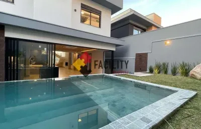 Casa em condomínio fechado com 4 quartos à venda na rua césar antonio d¿ottaviano, 131, vila dos plátanos, campinas, 312 m2 por r$ 2.890.000