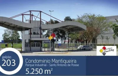Barracão / galpão / depósito para alugar na avenida da saudade papa joão paulo ii, 1, recreio vista alegre, santo antônio de posse, 5250 m2 por r$ 63.000