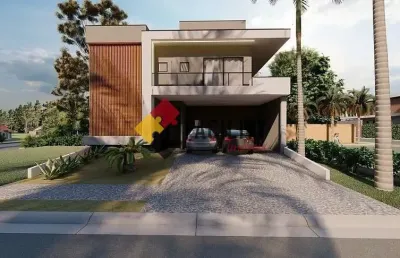 Casa em condomínio fechado com 4 quartos à venda na rua sebastião cardoso, 168, parque brasil 500, paulínia, 305 m2 por r$ 2.320.000