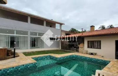 Casa em condomínio fechado com 4 quartos à venda na rua da glória, 306, loteamento caminhos de san conrado (sousas), campinas, 290 m2 por r$ 1.600.000