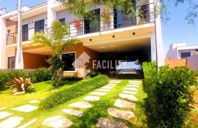 Casa em condomínio fechado com 3 quartos à venda na avenida luiz greco, 225, vila monte alegre, paulínia, 212 m2 por r$ 1.350.000