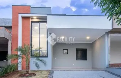 Casa em condomínio fechado com 3 quartos à venda na avenida luiz greco, 500, vila monte alegre, paulínia, 139 m2 por r$ 990.000