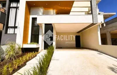 Casa em condomínio fechado com 3 quartos à venda na avenida luiz greco, 225, vila monte alegre, paulínia, 150 m2 por r$ 1.299.900