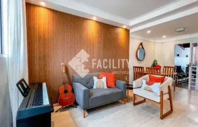 Casa em condomínio fechado com 3 quartos à venda na rua professor antônio nogueira braga, 76, parque rural fazenda santa cândida, campinas, 136 m2 por r$ 1.120.000