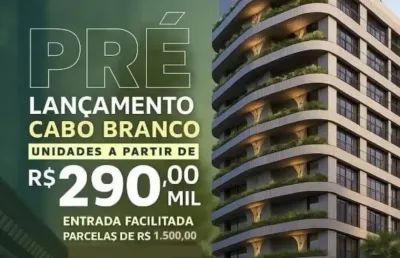 Flat com 1 quarto à venda no Cabo Branco, João Pessoa 