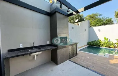 Casa em piratininga com 03 quartos, piscina e churrasqueira.