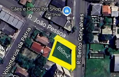 Otimo terreno comercial de esquina na av bento gonçalves em novo hamburgo
