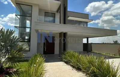 Casa alto padrão de 465m² - 3 suítes, closet, sala de tv no andar superior,  área gourmet, piscina, - à venda no alphaville jundiaí!