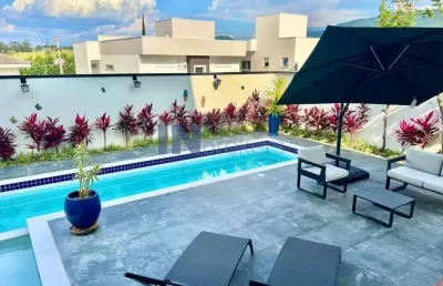 Casa no condomínio reserva da serra, medeiros/ jundiaí/ sp, 5 suítes, piscina, área gourmet, mobiliada, lazer completo, ótima localização .