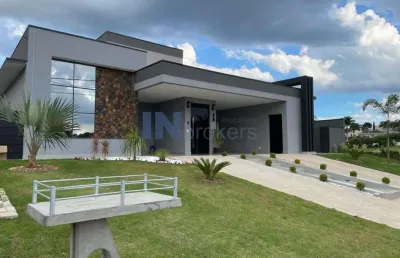 Maravilhosa casa térrea com 4 suítes no condomínio no residencial dos lagos, em itupeva - sp